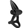 Pretty Love Male Pretty Love Juodas Silicone Ring - 10-Mode Rechargeable System