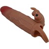 Pretty Love Osmar Extension Sleeve with Vibrating Stimulation, Transparent