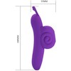 Pretty Love Snail Intimate Finger Device 10 Modes Violetinė USB Rechargeable