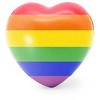 PRIDE Heart-Shaped Rainbow Stress Relief Toy 7.5x7.1cm Soft PU