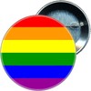 Diablo Picante Pride Rainbow Flag Pin 6x6 cm - Colorful Emblem Priedas
