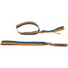 Pride Diablo Picante Sidabrinis Bracelet with Rainbow Flag Accents, Adjustable
