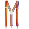 Diablo Picante Rainbow Flag Adjustable Unisex Suspenders - PRIDE Edition
