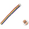 Pride Rainbow Flag Silicone Bracelet Adjustable - Multicolor Design