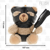 Rebel Fetish Submissive Luno Collectible Teddy Bear with Juodas Mask &amp; Whip