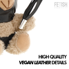Rebel Fetish Submissive Luno Collectible Teddy Bear with Juodas Mask &amp; Whip