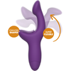 Rožinė Rewolution Rewokiss Dual Motor Vibrator - Flexible Silicone, 18.5 cm, Rožinė