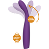 Rewolution REWOSTIM Flexible Silicone Vibrator, Atsparus vandeniui, Rechargeable 19cm