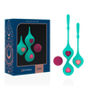 Rithual Deva Aqua Žalias Pelvic Floor Training Kit - 4 Weights, Silicone