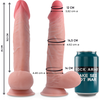 Rock Army Sherman Dual Density Intimate Model 24cm Natural TPE Suction Base