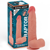 Rock Army Rockarmy Liquid Silicone Raptor 24cm Natural - Flexible Model with Suction Base