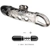 ROMANCE - Penis sleeve, TPE material,vibration, battery LR41*3, Juodas