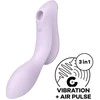 „Satisfyer SATISFYER_Curvy Trinity 2“ oro pulsuojantis vibratorius, violetinis