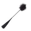 Secretplay 100 Fetish Secret Play Dual-Sided Intimate Priedas Juodas Feather &amp; Whip 21cm