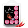 Secretplay Cosmetic Secret Play Set of 6 Brazilian Balls Triple Effect - Cooling, Warming &amp; Vibrating