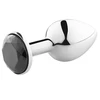 Secret Play Metal Plug Juodas S - Compact Anatomic Model, Diamond Base