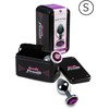 Secret Play Lila S Intimate Metal Plug with Crystal Base, Violetinė, 7.5 cm