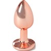 Secret Play Metal Plug Rose Gold Small 7cm - Elegant Aluminum Model