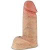29 cm aukščiausios kokybės tikros odos dildo, modelis 1 (11"), minkštas, Silexd