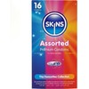 Skins Premium Assorted Latex Condoms Pack 16 pcs - Mixed Textures &amp; Ultra-Thin