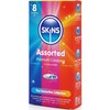 Skins Premium Assorted Latex Condom Pack 8pcs - Natural, Textured, Ultra Thin
