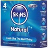 Skins Natural Premium Latex Condoms 4-Pack Ultra Thin Vanilla Scented