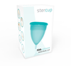 Stercup Menstrual Cup Aquamarine Size L - FDA Silicone, 24 ml Capacity