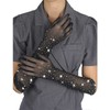 Subblime Accesories SUBBLIME Shine Juodas Transparent Gloves S/M - Glitter &amp; Diamond Details