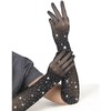 Subblime Accesories SUBBLIME Shine Juodas Transparent Gloves S/M - Glitter &amp; Diamond Details