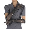 Subblime Accesories SUBBLIME Shine Juodas Transparent Gloves S/M - Glitter &amp; Diamond Details