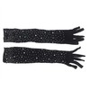 Subblime Accesories SUBBLIME Shine Juodas Transparent Gloves S/M - Glitter &amp; Diamond Details