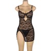 Subblime Babydolls Subblime 954185 Lace Babydoll Juodas S/M - Adjustable Strap Lingerie