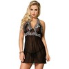 Subblime Babydolls Subblime Babydoll Juodas S/M - Elegant Floral Lace Lingerie Set