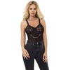 Subblime Bodies Subblime 9542277 Bodysuit with Decorative Chains &amp; Garter Belt Juodas L/XL