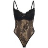 Subblime Bodies SUBBLIME 955618 Juodas Lace Bodysuit S/M with Adjustable Bottom Closure