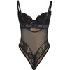 Subblime Bodies SUBBLIME 955618 Juodas Lace Bodysuit S/M with Adjustable Bottom Closure