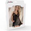 Subblime Bodies Subblime Fetish Style Strappy Teddy L/XL in Juodas - Uncovered Design