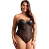 Subblime Bodies Subblime Bodysuit Juodas Metal Chain Straps Underwire L/XL