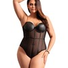 Subblime Bodies Subblime Bodysuit Juodas Metal Chain Straps Underwire L/XL