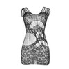 Subblime Dresses Subblime 951771 Long Juodas Fishnet Dress with Open Back, One Size