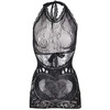Subblime Dresses Subblime 952075 Mini Fishnet Dress Juodas Open Back Heart Detail One Size