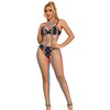 Subblime Bodystockings Subblime 952358 Rainbow Mesh Halter Neck Dress One Size