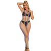 Subblime Bodystockings Subblime 952358 Rainbow Mesh Halter Neck Dress One Size