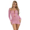 Subblime Dresses Rožinė Subblime 952471 Rožinė Fishnet Mini Dress One Size Seamless Design