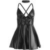 Subblime Dresses SUBBLIME Dress 955373 Juodas PU Leather Straps S/M Modern Fit
