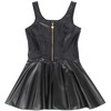 Subblime Dresses SUBBLIME Heart Zipper Faux Leather Dress Juodas S/M - Wide Strap Design