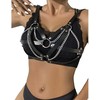 Subblime Fetish Subblime 953713 Juodas Punk-Inspired Belt with Metal Buckle, One Size