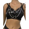 Subblime Fetish Subblime 953713 Juodas Punk-Inspired Belt with Metal Buckle, One Size