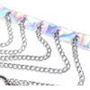 Subblime Fetish Subblime 953737 Chest Harness Sidabrinis with Rings and Chains, One Size