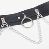 Subblime Fetish Subblime Belt &amp; Garter Harness with Chain Accents, Juodas, One Size